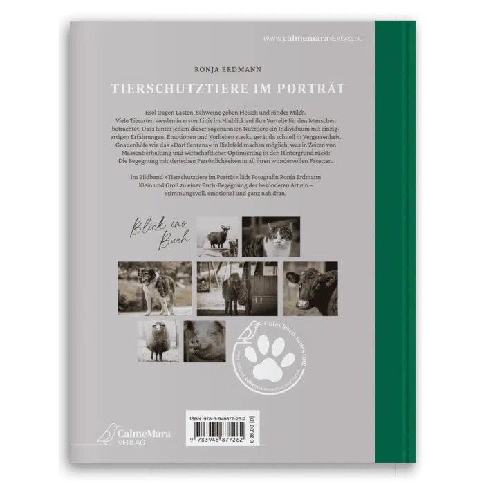 Rückseite " Tierschutztiere im Portrait "