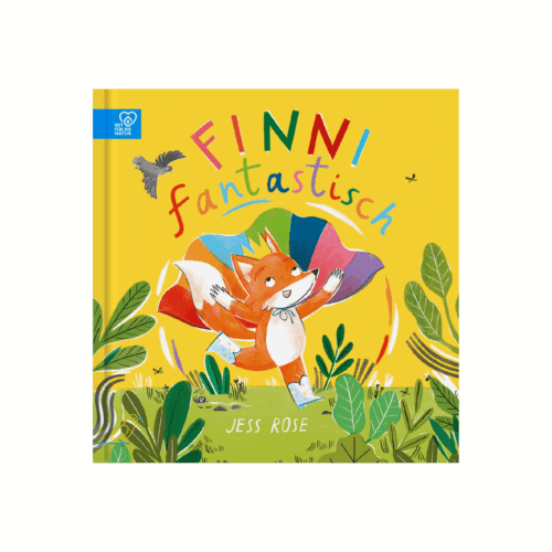 Buch-Cover: Fuchs mit Regenbogenumhang,"Finni Fantastisch"