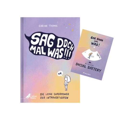 Cover von "Sag doch mal wwas" plus Abbildung Giveaway Moodscheibe