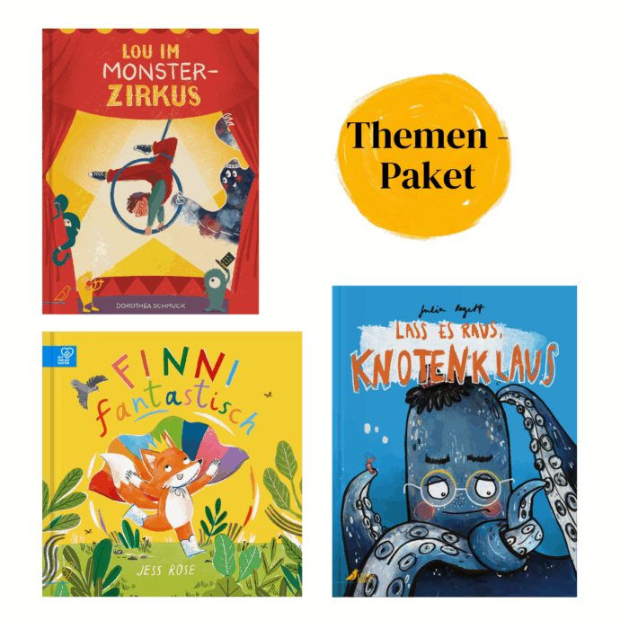 Themenpaket Gefühle: "Lou im Monsterzirkus", "Finni Fantastisch", "Lass es raus, Knotenklaus"